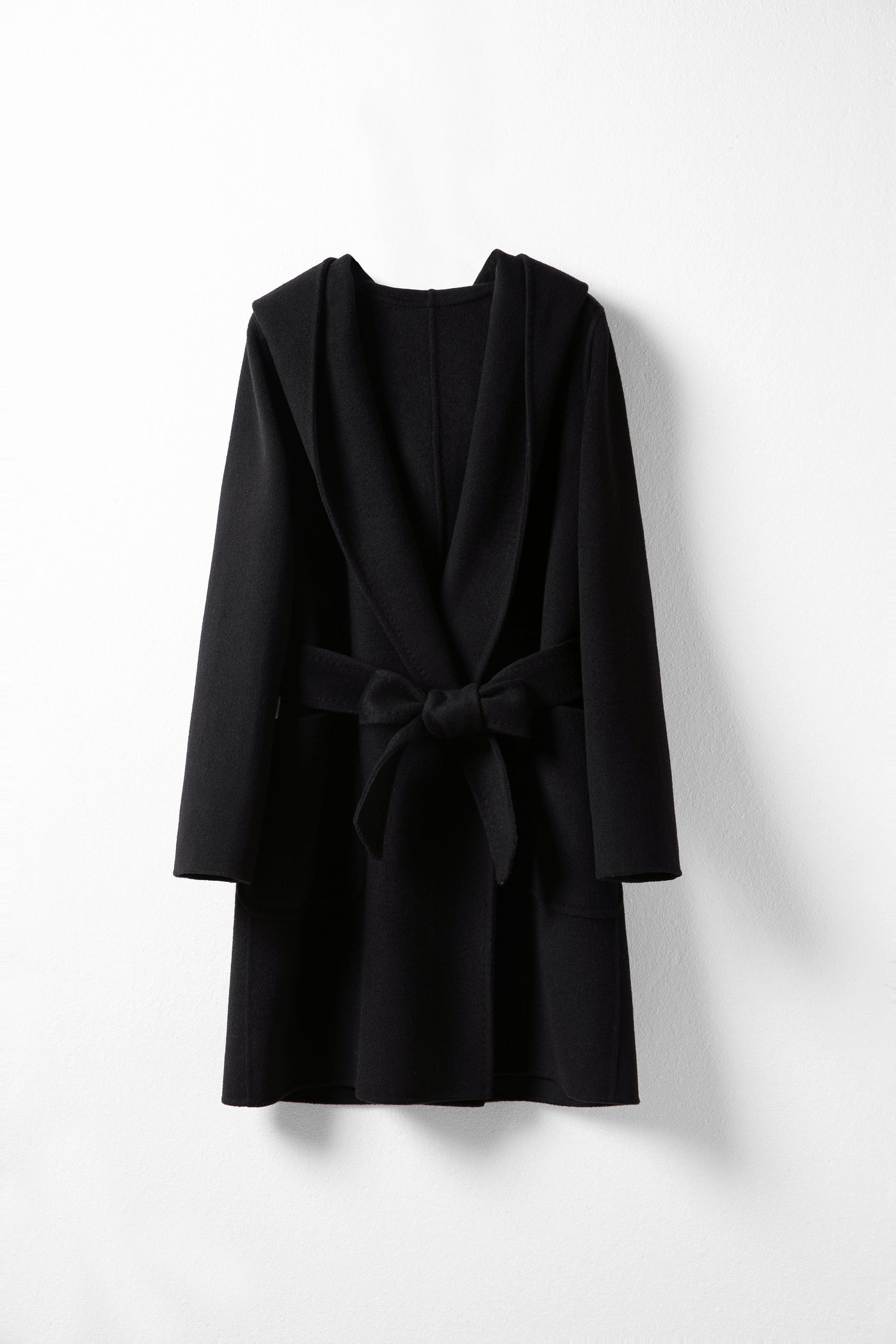 Wool Coat With Belt for winter Tracymade 4（S） black