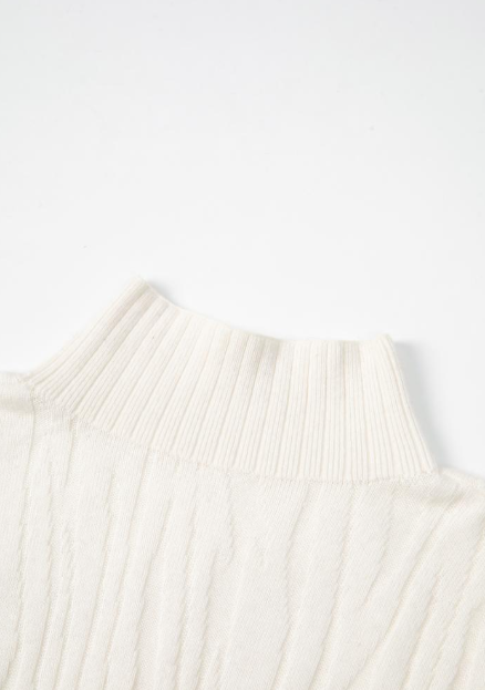 Soft textured jacquard knit women dress Tracymade