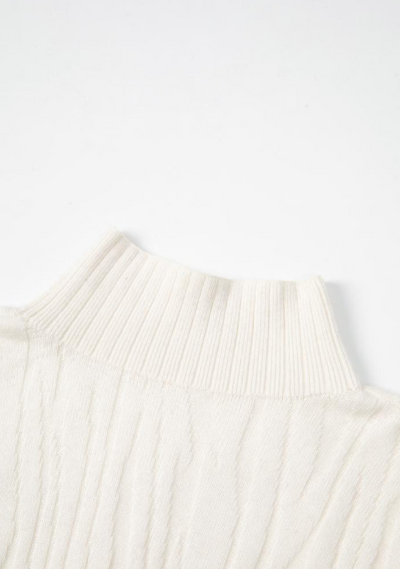 Soft textured jacquard knit women dress Tracymade