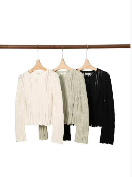 Lazy Lightweight Knitted Long-Sleeved Blouse Tracymade