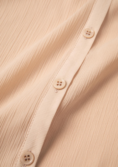 Gentlewoman-style pleated wide-sleeved top Tracymade