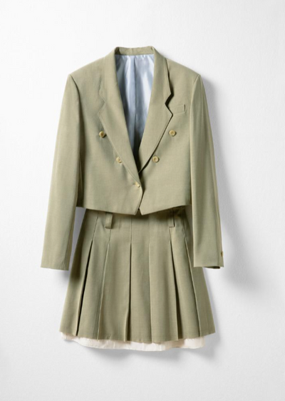 New jacket skirt set for spring Tracymade 4（S） green