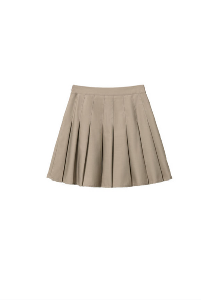 TOP5 The pleated high-waisted girls dress comes with a built-in lining Tracymade 4（S） khaki