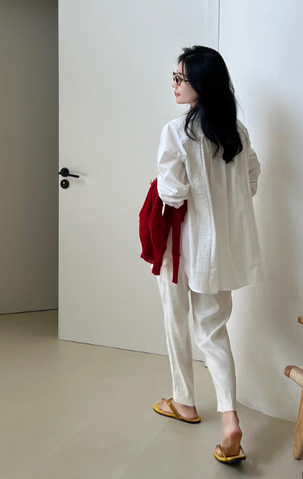 French-style pure cotton shirt Tracymade