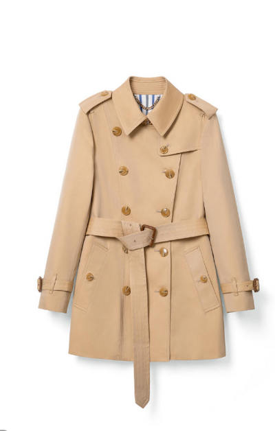 Half Length Trench Coat for spring and autumn Tracymade 8/10（L） khaki