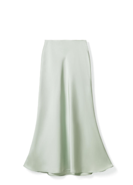 TOP4 Satin lustrous minimalist girls dress Tracymade 4（S） green
