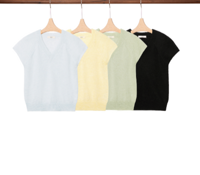 Slim-fit wool T-shirt with short sleeves Tracymade