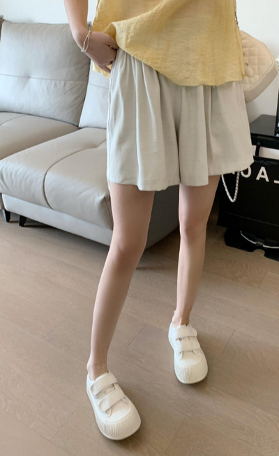 Retro wide-leg loose short pants Tracymade