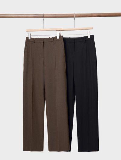 Wool casual drape suit trousers for fall and winter Tracymade