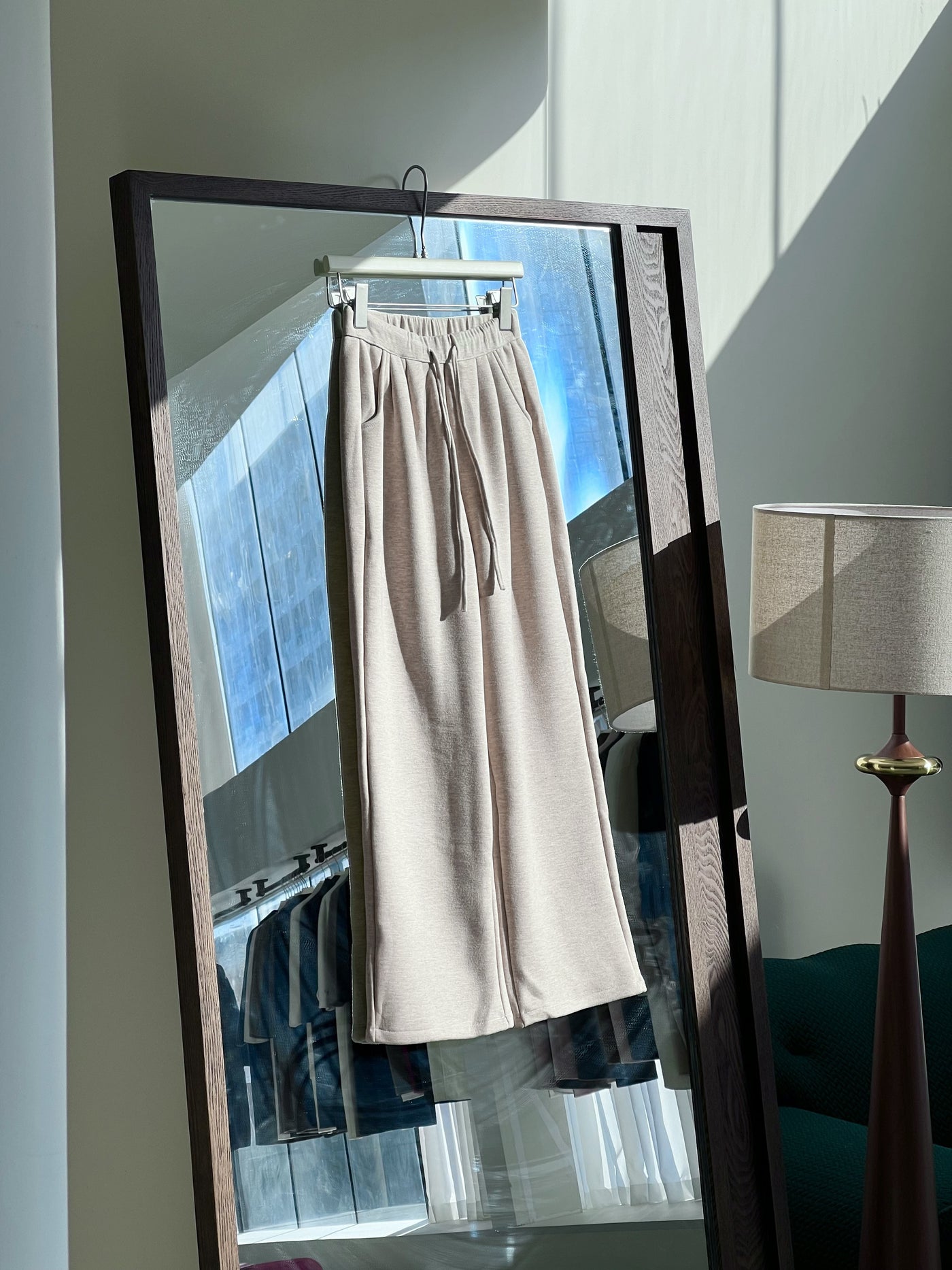 Minimalist milk silk loose wide-leg pants Tracymade