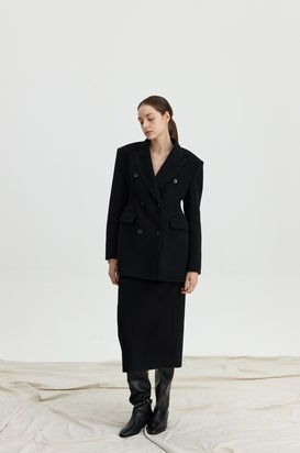 Button Woolen Blazer for winter Tracymade