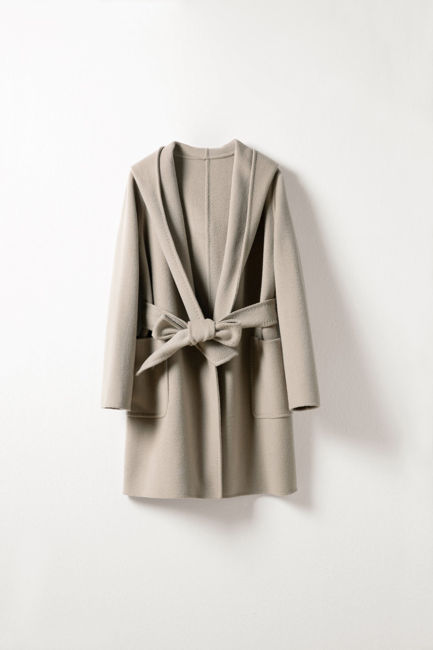 Wool Coat With Belt for winter Tracymade 4（S） Grey