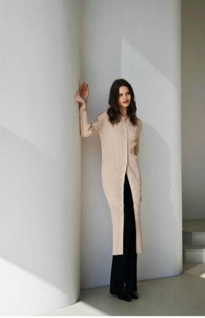 Lazy and elegant knitted women dress Tracymade