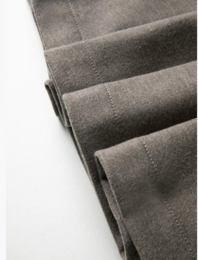 Elegant and minimalist high-waisted pleated mid-length skirt Tracymade