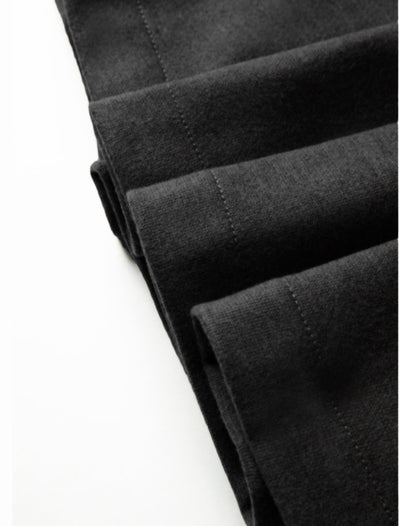 Elegant and minimalist high-waisted pleated mid-length skirt Tracymade