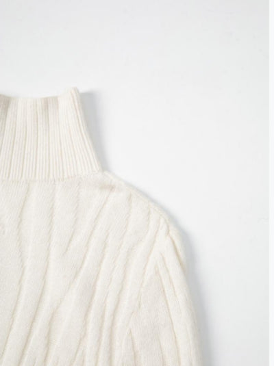 Soft textured jacquard knit women dress Tracymade