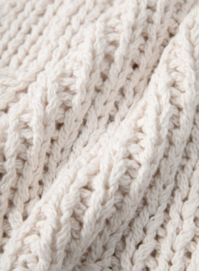 100% cotton hand-woven layered knitted cardigan vest Tracymade