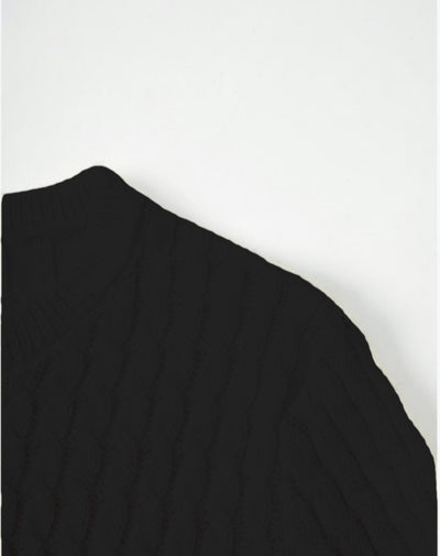 100% wool, soft and relaxed fit loose-knit women dress Tracymade