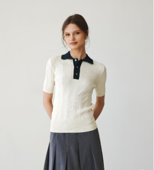Quiet Luxury Elegant Leisure Stretch Lightweight Knit Sweater Tracymade