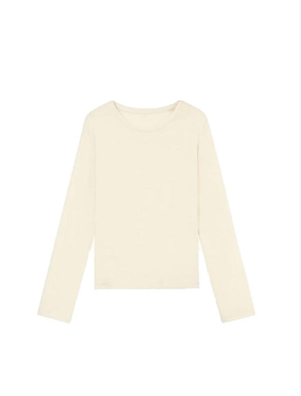 100% high-twist cotton soft knitted top Tracymade 4（S） celadon