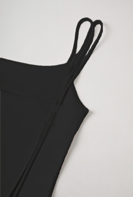 Minimalist style satin-velvet summer dress Tracymade