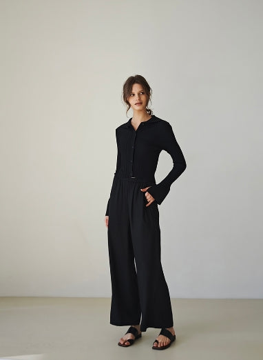TOP7 Loose casual trousers with elastic waist Tracymade
