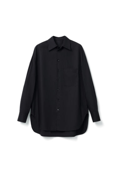 100% cotton loose fit ladies shirt for spring Tracymade Free Size black