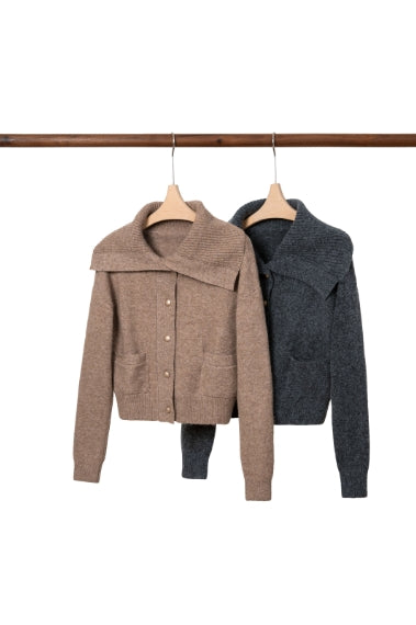 Woolen Button Knitwear for spring and autumn Tracymade