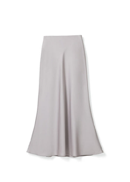 TOP4 Satin lustrous minimalist girls dress Tracymade 4（S） Grey