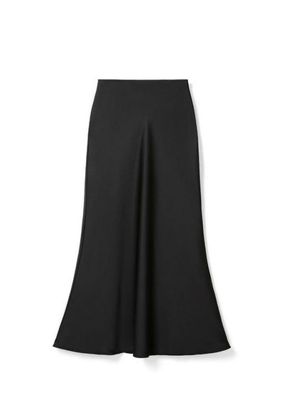 TOP4 Satin lustrous minimalist girls dress Tracymade 4（S） black