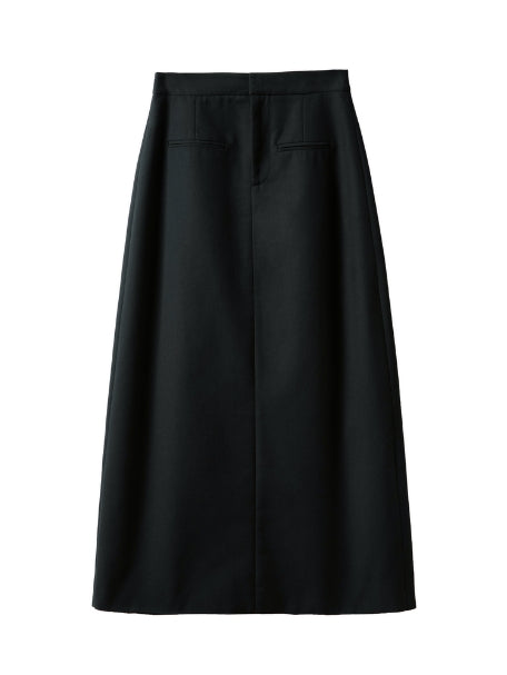 TOP 11 Loose, straight, high-waisted commuter skirt Tracymade 6（M） black