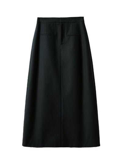 TOP 11 Loose, straight, high-waisted commuter skirt Tracymade 6（M） black