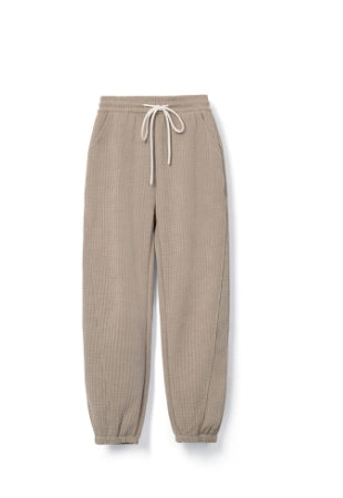Solid Knotted Trousers Tracymade 4（S） khaki