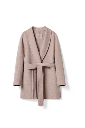 Wool Coat With Belt for winter Tracymade 4（S） khaki