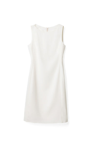 Minimalist sleeveless fitted dress Tracymade 4（S） white