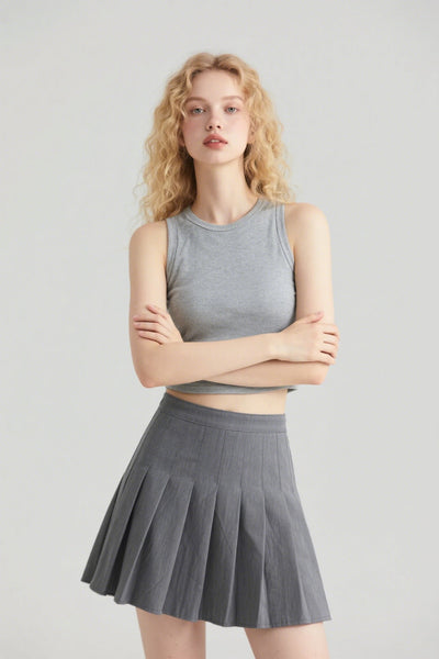 TOP5 The pleated high-waisted girls dress comes with a built-in lining Tracymade
