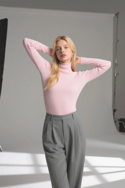 Turtleneck Wool Sweater Tracymade