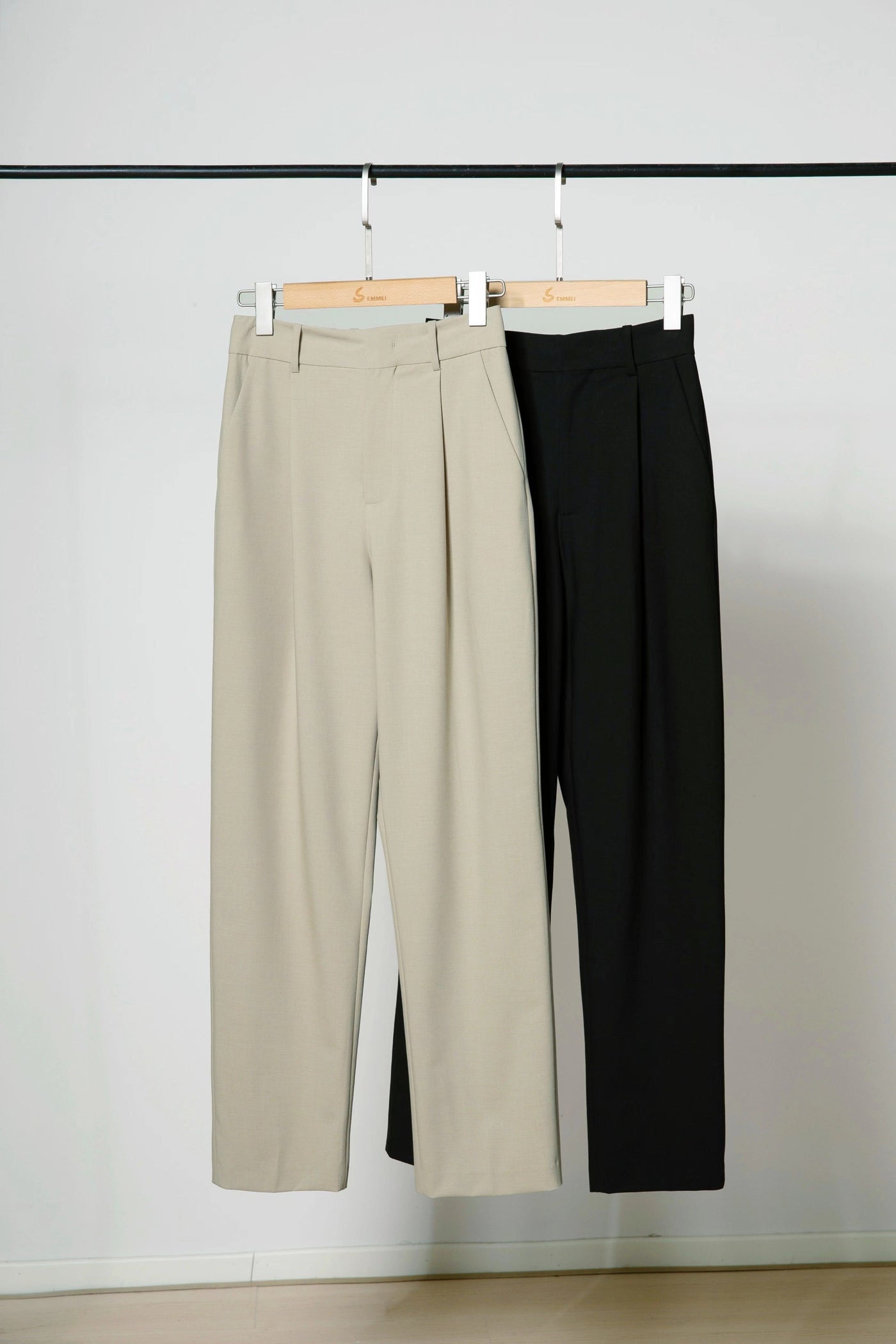 Summer new loose fit straight high waist pants Tracymade