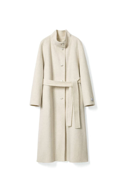 Wool Coat With Belt for winter Tracymade 4（S） white