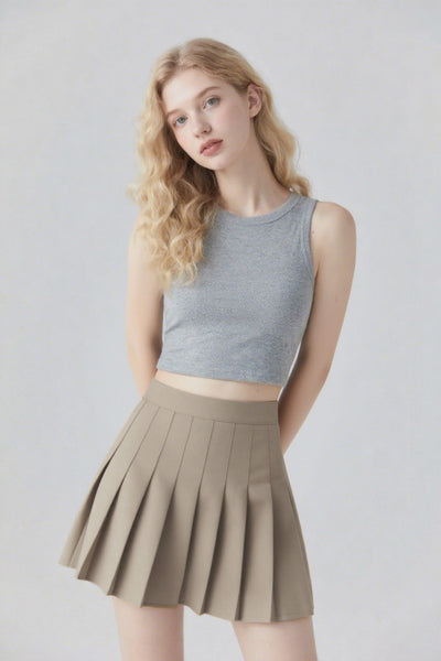 TOP5 The pleated high-waisted girls dress comes with a built-in lining Tracymade