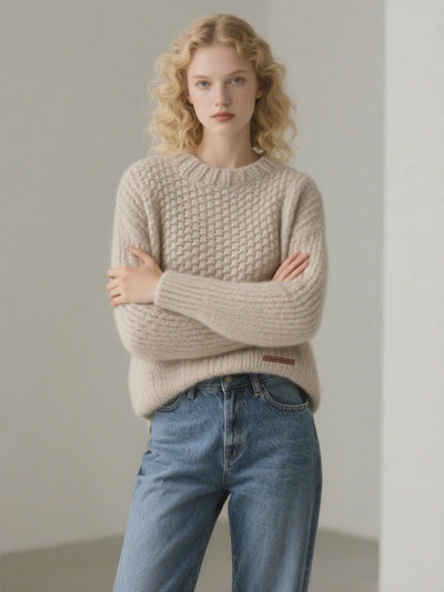 20% wool loose and slimming sweater Tracymade