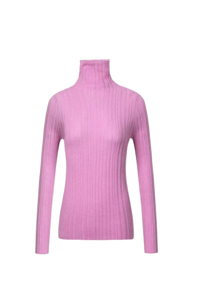 Turtleneck Wool Sweater Tracymade Free Size pink