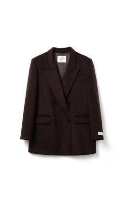 Woolen Furry Blazers Tracymade S brown