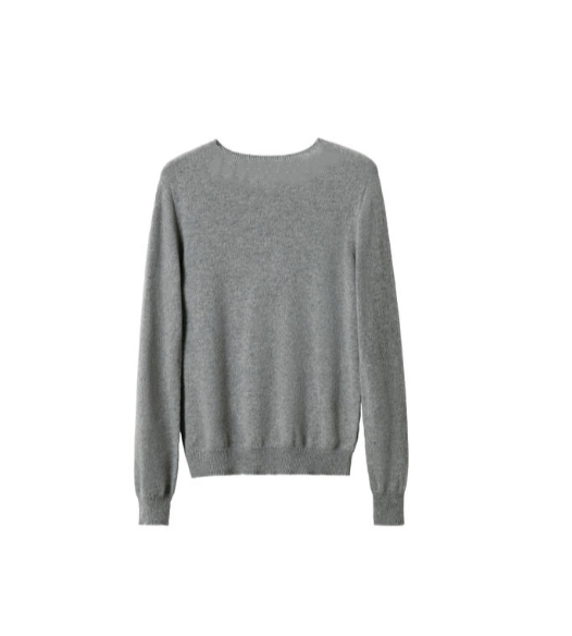 100% cashmere soft and fluffy cloud-like knitted sweater Tracymade 6（M） griege