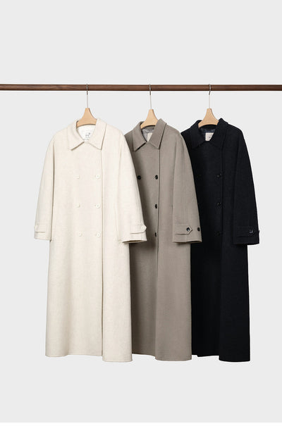 Wool Coat With Belt for winter Tracymade