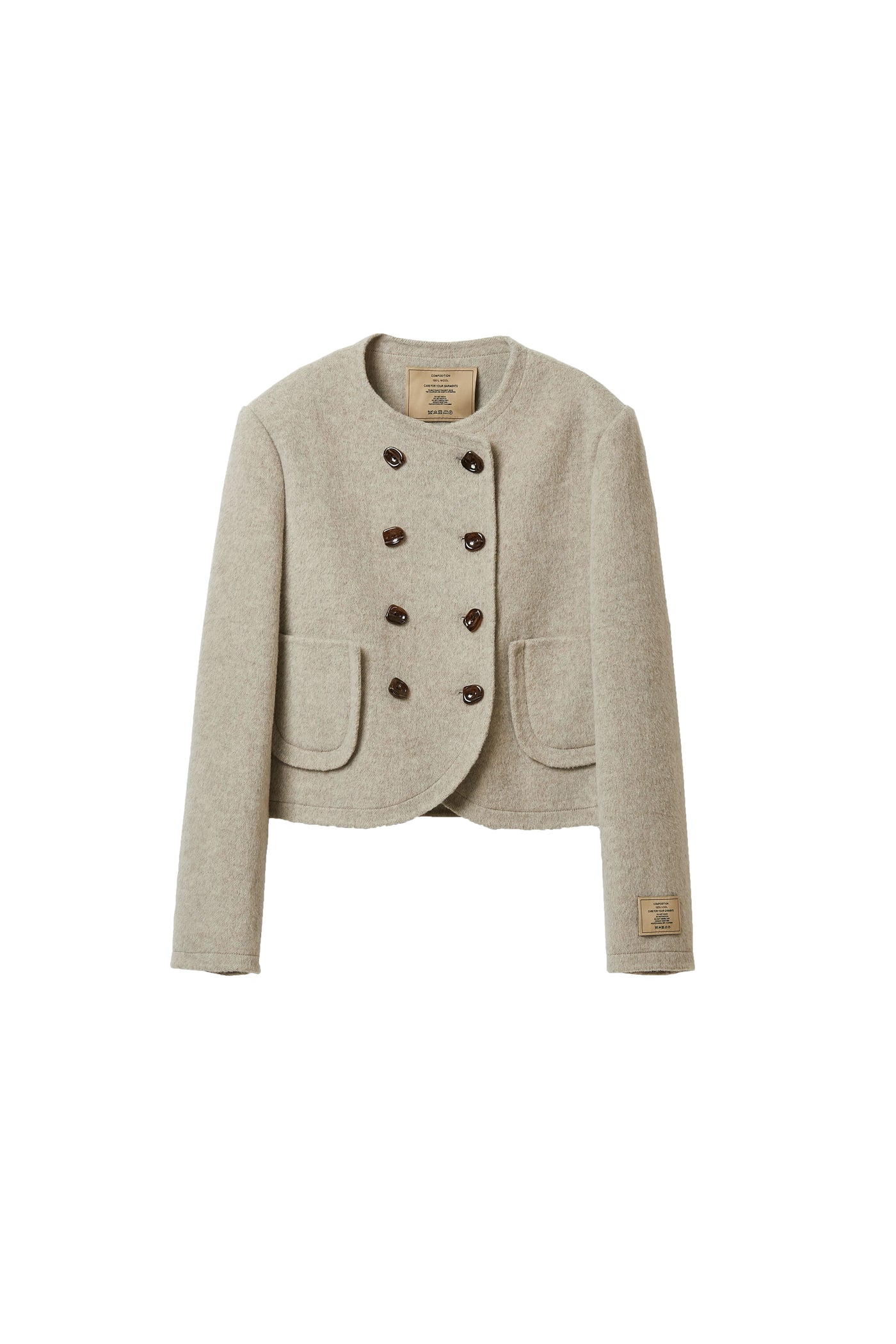 Woolen Button Coat for winter Tracymade Free Size brown