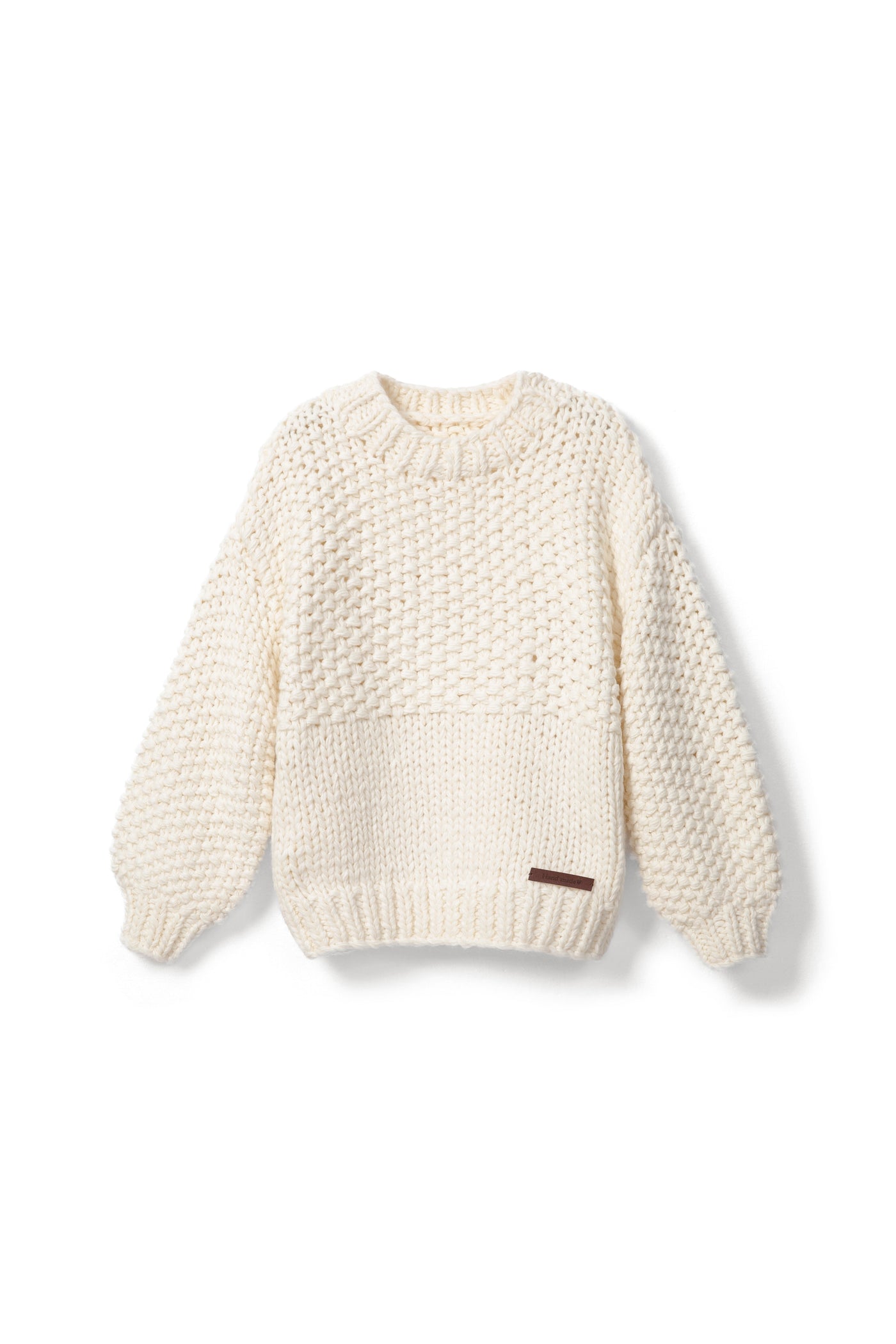 20% wool loose and slimming sweater Tracymade Free Size white