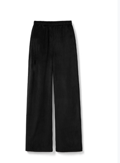TOP 16 Corduroy casual loose wide-leg pants Tracymade 4（S） black
