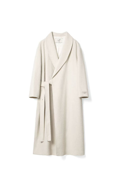 Woolen Coat With Belt for winter Tracymade Free Size white