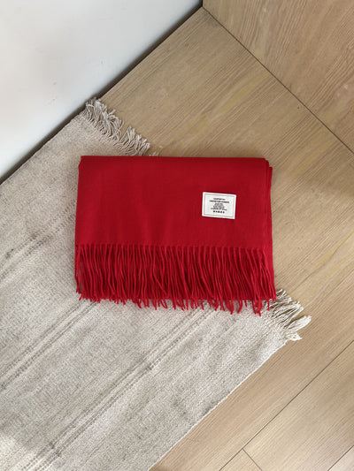 Solid Scarf Tracymade red